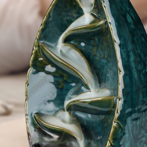 NEW Incense Waterfall Burner Ceramic Backflow Incense Holder Home Decor - Picture 5 of 13